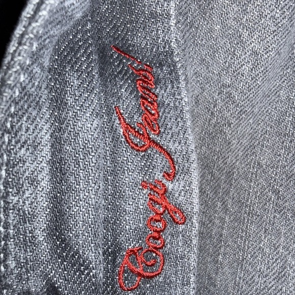 Coogi Jeans Mens 42x35 Gray Premium Colors Embroidered Back Pockets Baggy Y2K - Picture 11 of 14